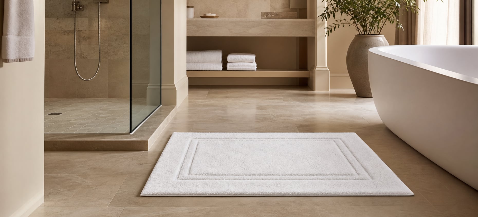 Bath Mats prepared for professional stay hospitality use